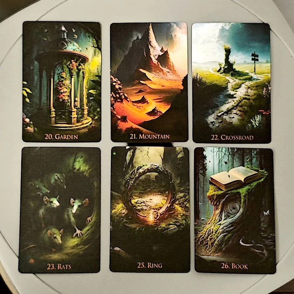 Weird World Lenormand Deck 36 Pcs Fantasy Lenormand Cards 9*6cm