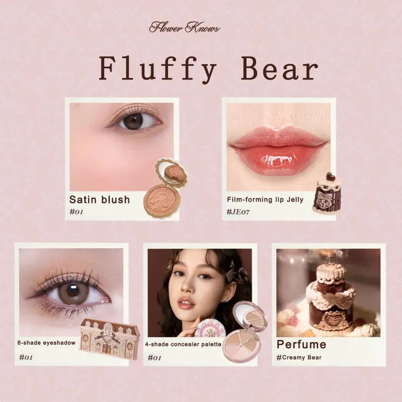 Neu eingetroffen: Flower Knows The Sweetie Bear Collection Mini Setting Powder Cookie Perfume und Dual Ended Brow Gel und Pencil — image 13