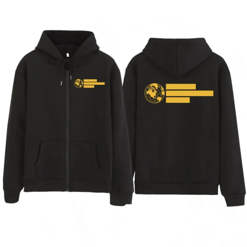 Forward Observations Group FOG Skeleton Zipper Hoodies Men Women Gothic Long Sleeve Zip Up Sweatshirts Jackets Coats Streetwear — image 1