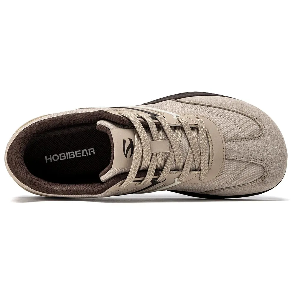 Barfuß-Schuhe mit breiter Breite, Unisex, Kunstleder, minimalistische Sneakers, Schnür-Retro-Wanderschuhe für Damen und Herren — image 3