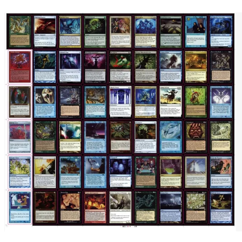 216 ชิ้นการ์ดแกนสีดำ P9 Dual Land Fetch Land Shock Lands Proxy การ์ดการ์ด — image 5