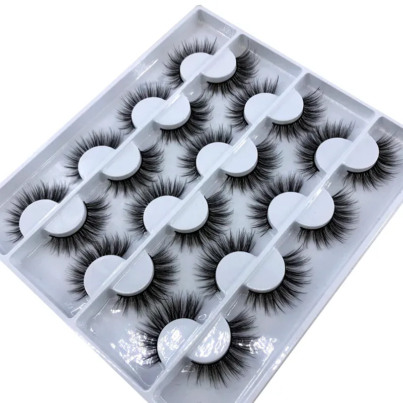 12 pairs of Multipack 3D mink false eyelashes handmade soft and fluffy natural eye makeup tool — image 5