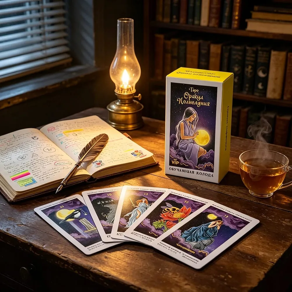 Cartes de tarot Opakyд Noдhoдyhuя, édition russe, jeu de société de divination avec guide, parfait pour la méditation et la lecture intuitive — image 2