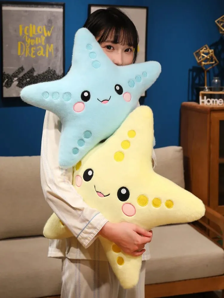 12/43 cm Seestern Stern Plüsch Kissen Gefüllte Lächelnde Ozean Tier Bunte Kissen Sofa Stuhl Dekor Geschenk — image 10
