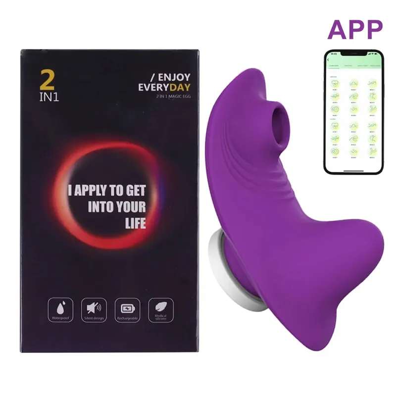 Mini Vibrator Boleh Dipakai Untuk Wanita Apl Penghisap Kelentit Bluetooth Alat Kawalan Jauh Vibro Pada Seluar Dalam Seksi Perangsang Mainan Seks Dewasa — image 9