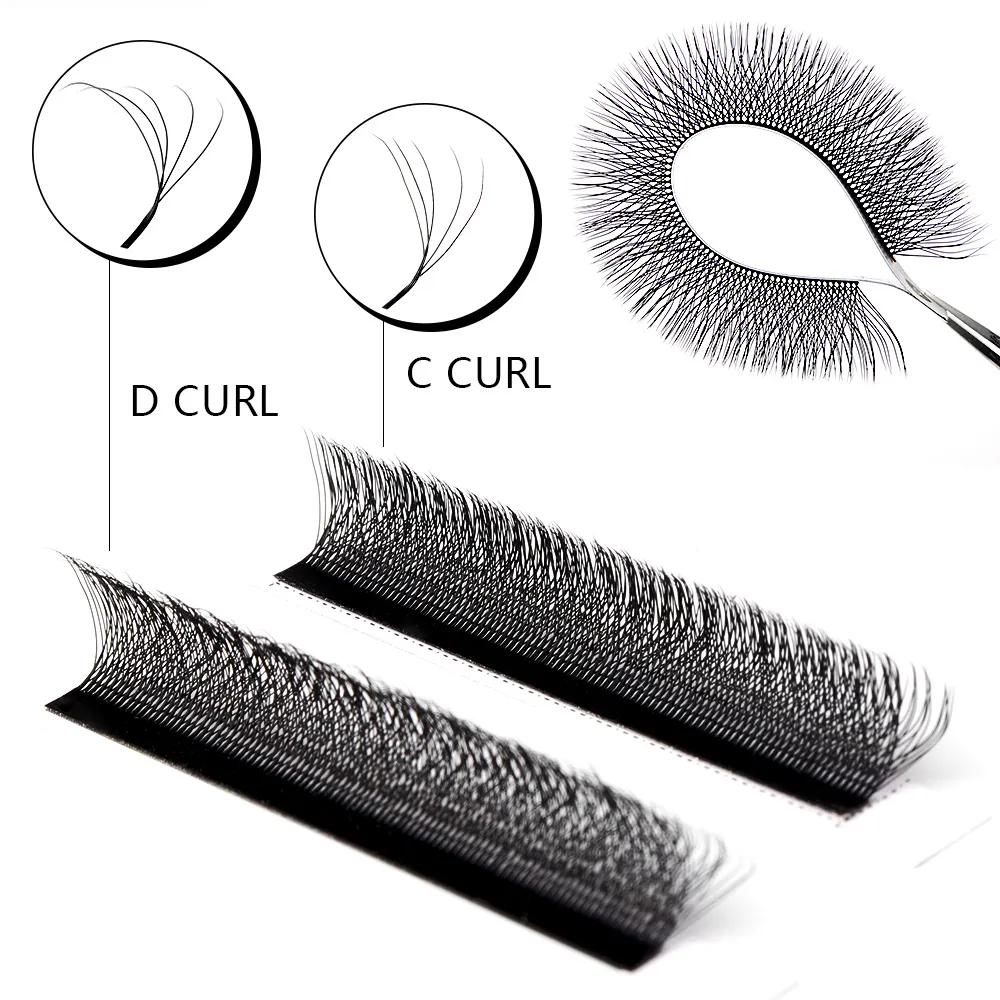 Befer Cilios YY/3D/4D/5D/6D W Berbentuk Ekstensi Bulu Mata Palsu Serat Teknologi Kualitas Tinggi Lembut Alami Grosir Profesional
