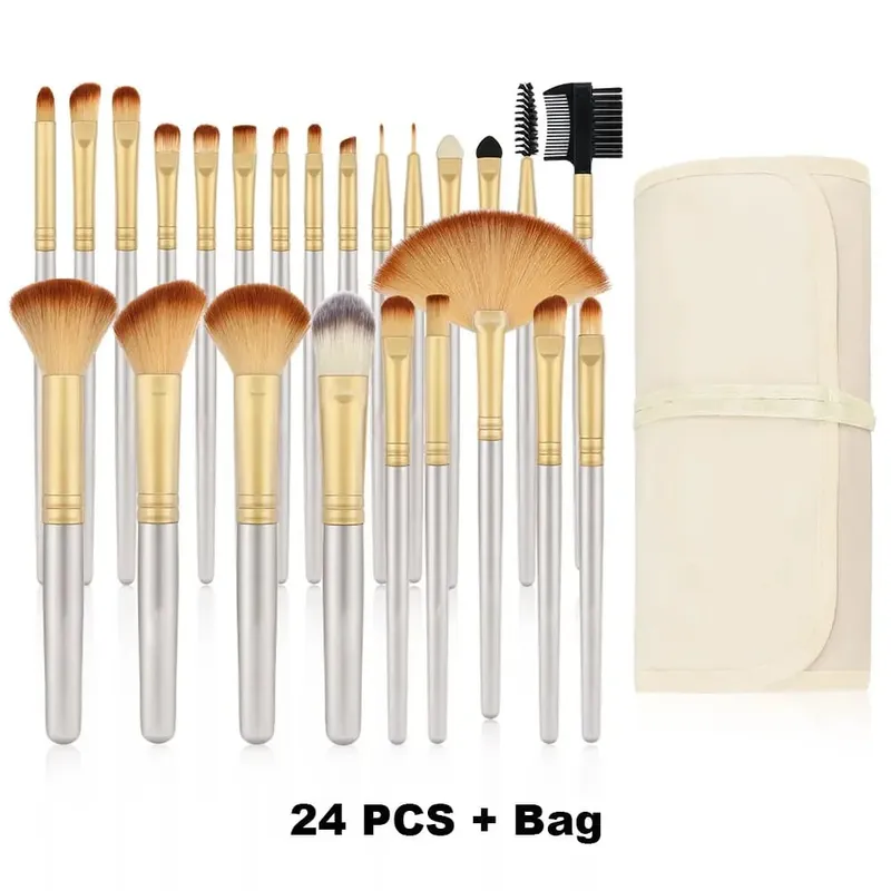 Nyt 10/32 STK Makeup Børster Sæt Soft Fluffy Powder Foundation Contour Blush Concealer Øjenskygge Blending Highlighter Beauty Tool — image 24
