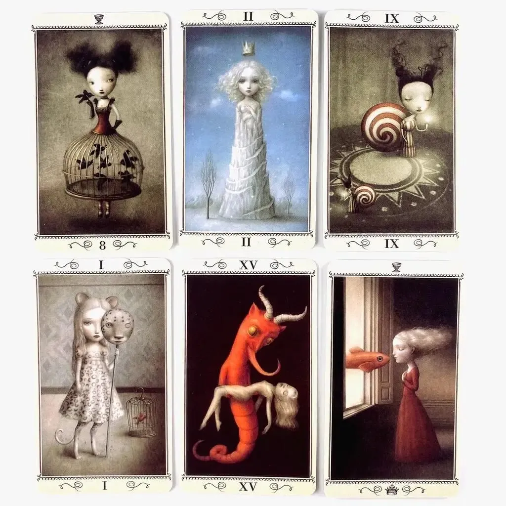 10.3*6 ซม.Nicoletta Ceccoli Tarot Deck ตาราง Gam ทำนายดวงชะตา 78 ชิ้นการ์ด — image 5