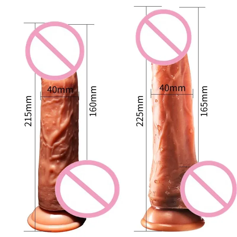 Đâm Đen Thực Tế Dương Vật Dương Vật Giả Nam Dick Kính Thiên Văn Xoay Làm Nóng Điểm G Âm Vật Hậu Môn Kích Thích Máy Rung Đồ Chơi Tình Dục — image 6