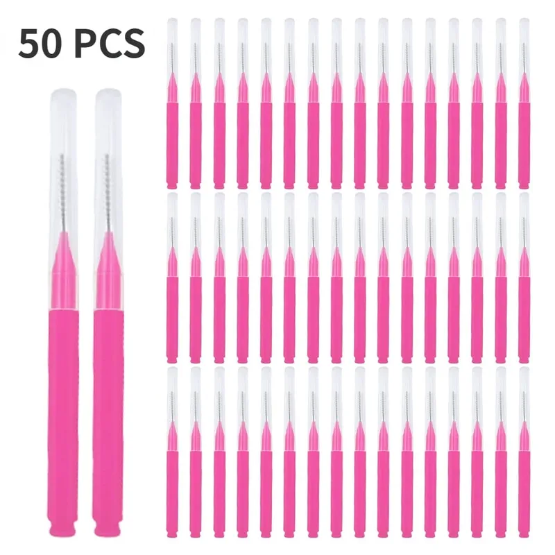 5/10/50PCS 미니 눈썹 브러쉬 눈썹 파마 브러쉬 일회용 눈썹 리프팅 브러쉬 구부릴 수있는 마이크로 속눈썹 브러쉬 애플리케이터 도구 — image 8