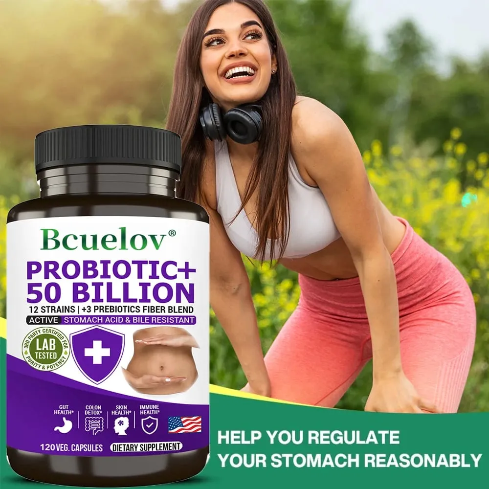 Probiotics + Prebiotics - Improve Digestion & Immunity Relieves Constipation Colon Detox Support Intestinal Health Supplement — image 1