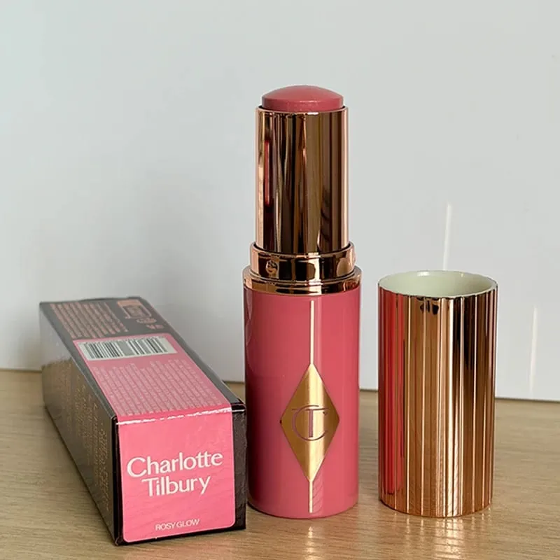 CT Lip Plumping Gloss Gincu memakai lama Dicampur dengan mudah Pandangan Semulajadi Pipi Blush Stick Cream Dewy Finish Peach Glow — image 15