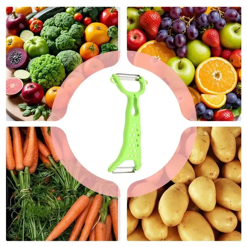 1PC Stainless Steel Vegetable Peeler Potato Peeler Multi-function Double-head Carrot Grater Fruit Tools Kitchen Accessories