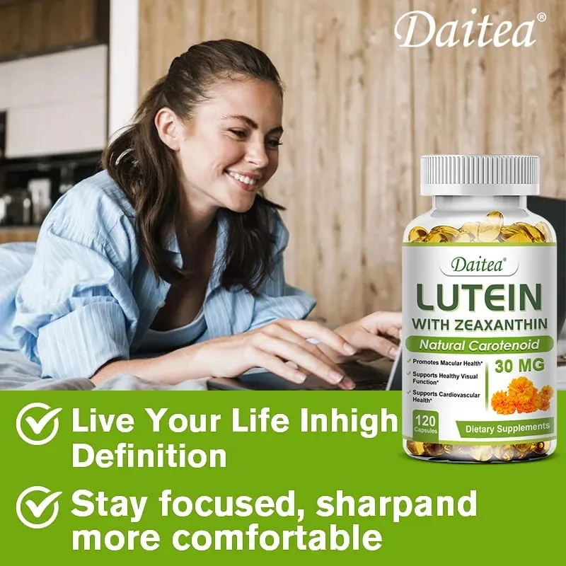 Luteïne oogsupplement - bevat vitamines Zeaxanthine-extract Verbetert oogoedeem Verbetert het gezichtsvermogen Gezondheid van de ogen