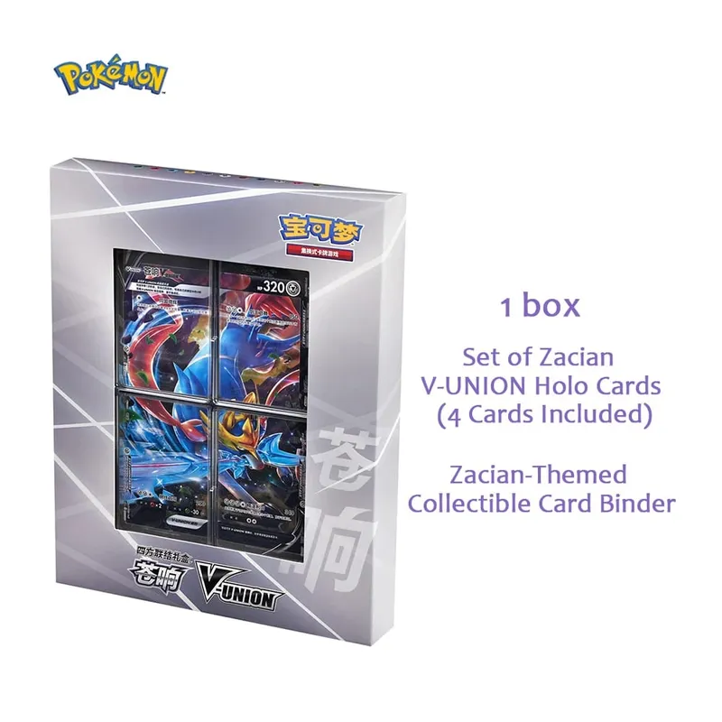 Conjunto de caixa de presente original Pokémon TCG Quartet Coupling V-Union - Pikachu Mew-Two - 100% cartas colecionáveis autênticas — image 3