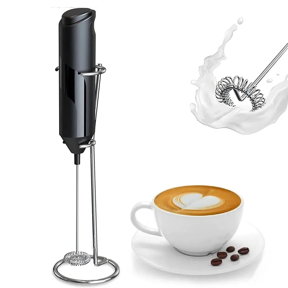 Pembuat Kopi Buih Susu Elektrik Pembuat Kopi Pemukul Pemukul Pembuat Buih Minuman Pengadun Dengan Stand Dapur Susu Kopi Alat Kacau Telur — image 2