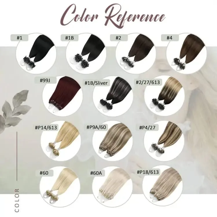 Moresoo Micro Link-Haarverlängerungen, Echthaar, Mikro-Loop-Haar, Kaltfusion, 50 g, unsichtbares brasilianisches vorgebundenes Remy-Mikroring-Haar — image 5