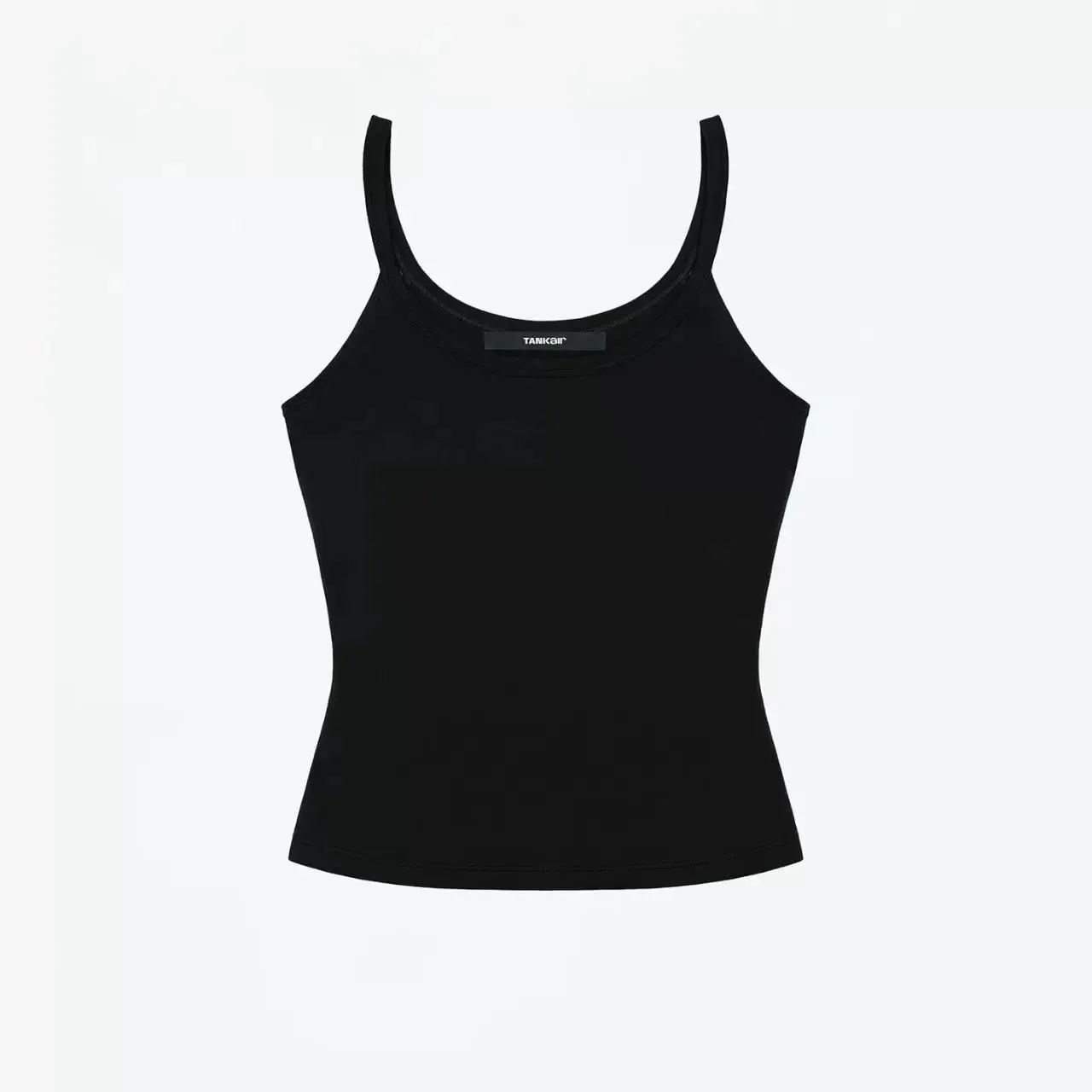 เสื้อกล้ามสไตล์อเมริกันคอกลมเข้ารูปพอดียืดเสื้อครอปพื้นฐานหวานและเย็นเสื้อยกทรงเซ็กซี่