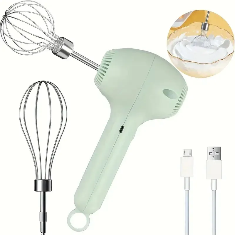Frullino per le uova in acciaio inossidabile Frusta inossidabile Frusta per palloncini in filo da cucina Frusta per latte Frullino per le uova Miscelatore per uova Sbattitore elettrico a mano — image 9