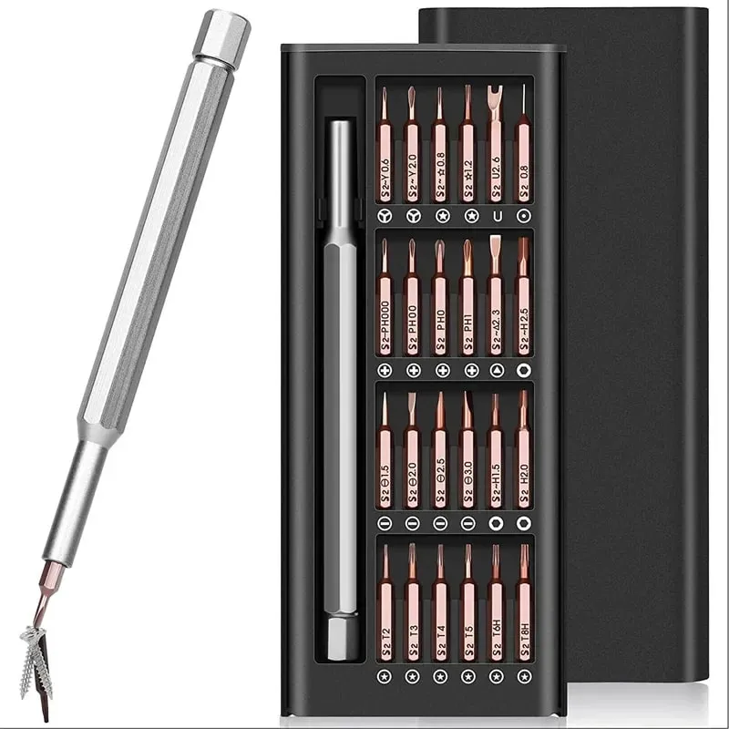 24 Trong 1 Cao Cấp Chính Xác Bộ Tua Vít Nhỏ Bộ Tua Vít Từ Tính Tua Vít Mini Bộ Sửa Chữa Sửa Chữa Điện Tử — image 11