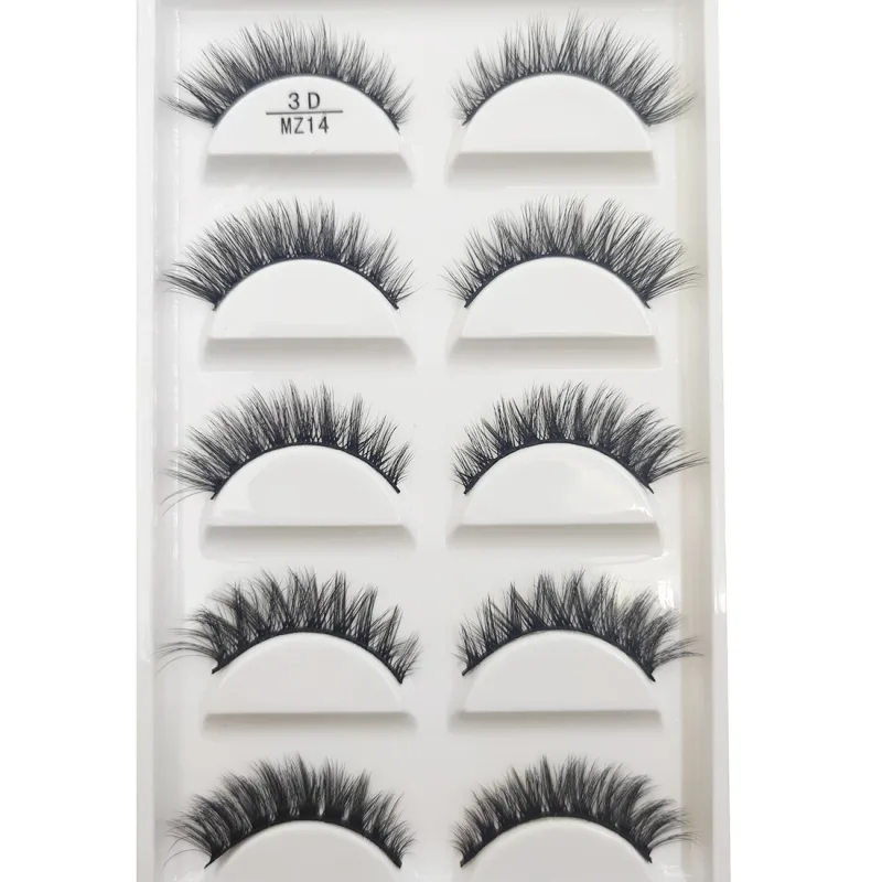 Nowy 28 styl 5 par naturalne norek sztuczne rzęsy makijaż przedłużanie rzęs sztuczne rzęsy Faux Cils makijaż uroda Cilios — image 18