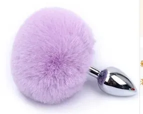 Tapón Anal de cola de conejo de felpa de Metal, tapón Anal, masajeador de próstata, Orejas de conejo, BDSM, Cosplay, Juguetes sexuales eróticos para mujeres y adultos, juego sexual — image 10