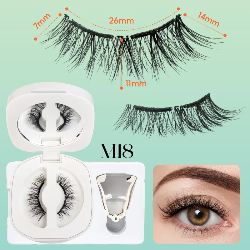 Soft Magnetic Eyelashes No Glue Needed Reusable Natural Look 3D Lashes Easy Apply Soft Magnetic Lashes Kit for Eye Makeup — image 10