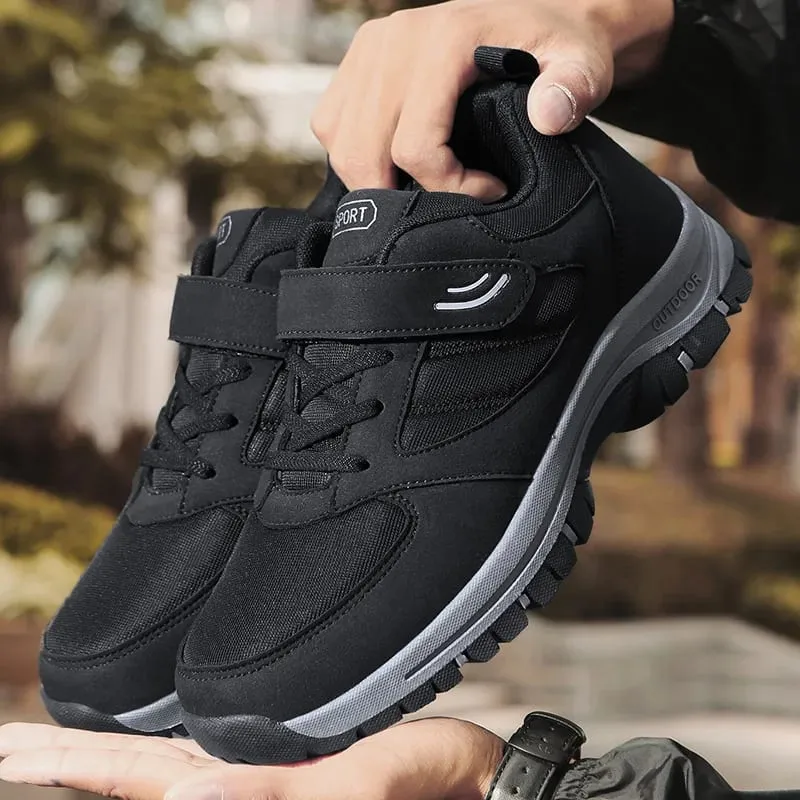 Męskie modne buty do biegania z zapięciem na rzep Wygodne, oddychające, odporne na zużycie, amortyzujące tenisówki z amortyzacją — image 6