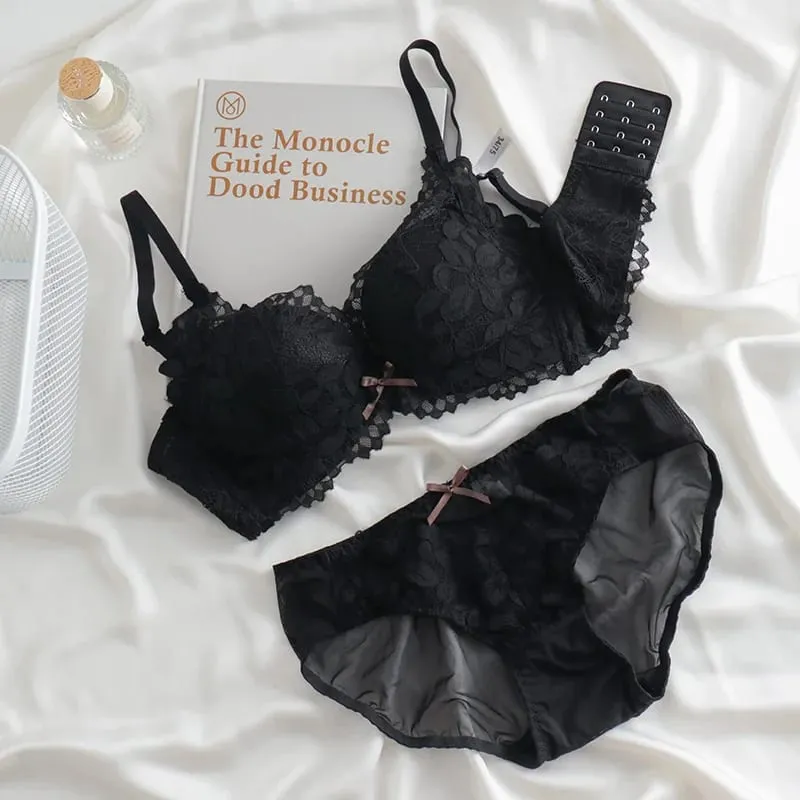 Japanese Inspired Push Up Bra Set for Small Bust Women | Side Smoothing Anti-Sagging Adjustable No Gap Luxury MOYISU Panty & Set — image 12