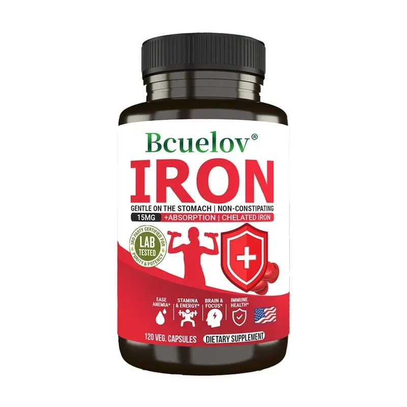 Suplementos de hierro: ayudan a mantener un sistema inmunológico saludable y la salud del cerebro aumentan los niveles de energía y combaten la fatiga alivian la anemia — image 9