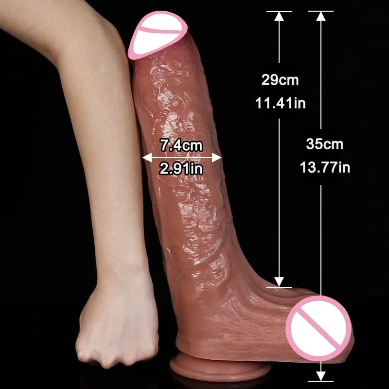 Realistische 4 Maten Zachte Grote Dildo Dubbele Siliconen Zuignap Penis Koppels Masturbatie Zachte Pik Vrouw Man Anale Adult Sex speelgoed — image 3
