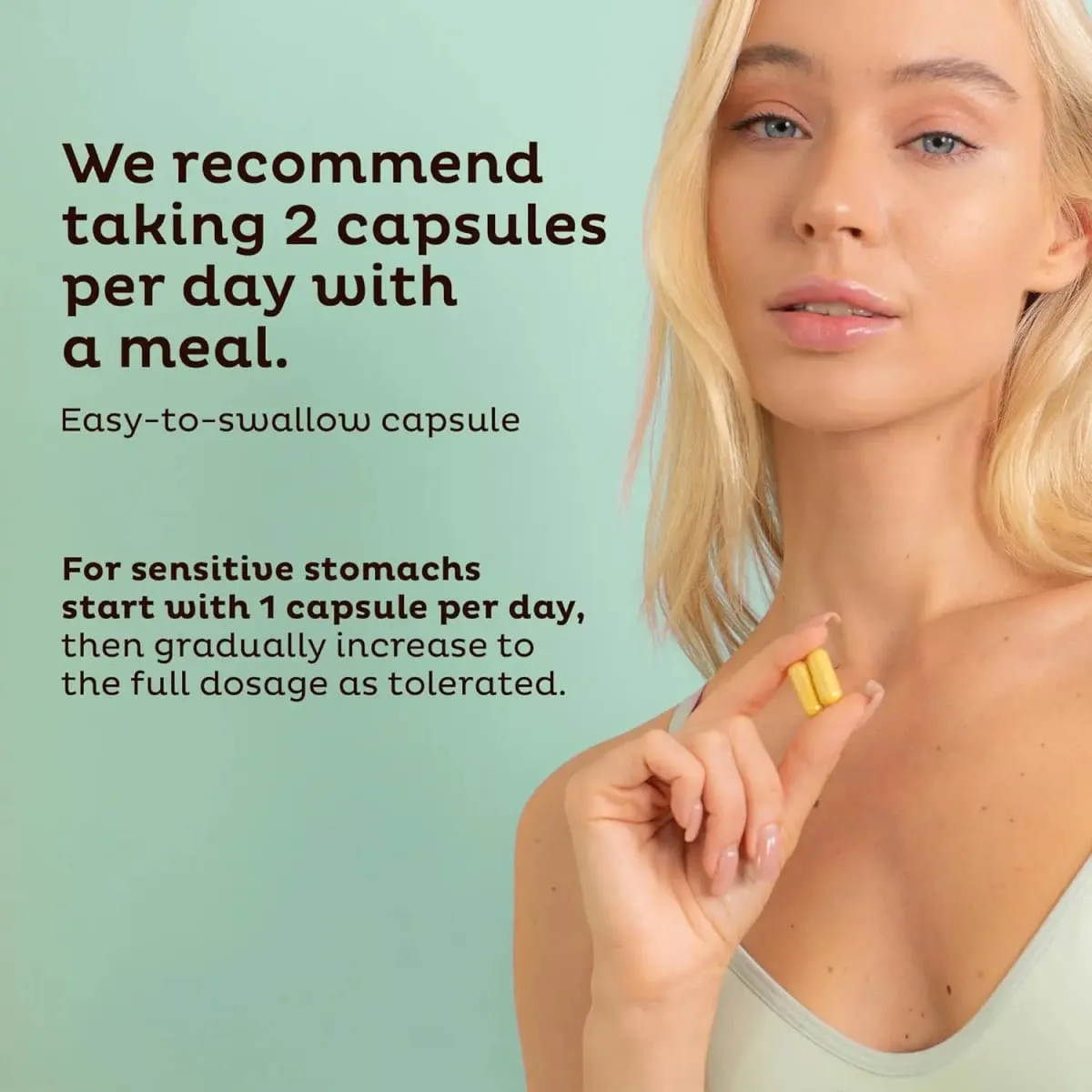 L'integratore per la salute dell'intestino supporta l'intestino che perde e il sistema digestivo allevia la stitichezza, il gonfiore e il gas 60 capsule — image 4