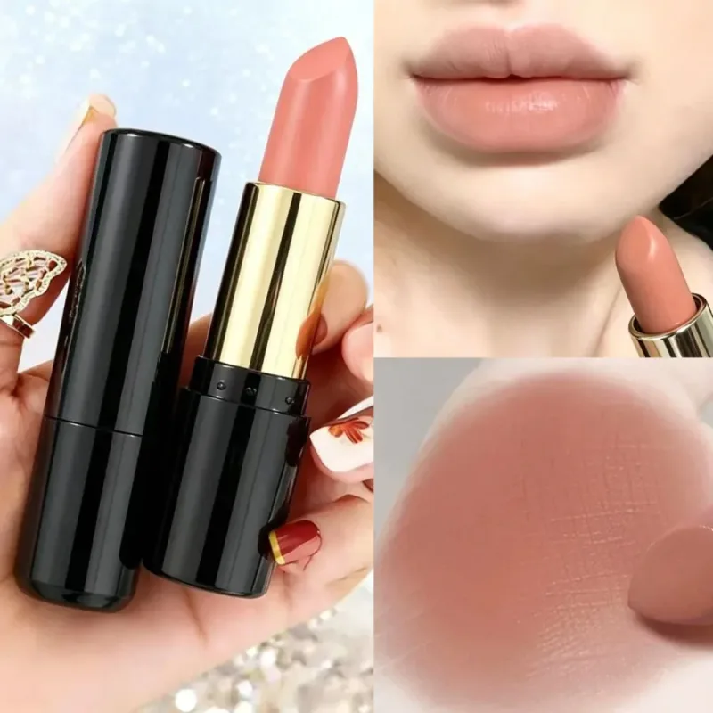 Mjölkte Kanel Naken Läppstift Matt Fuktgivande Hållbar Läppbalsam med hög pigmentering Slät sammet Läppfärg Daglig naturlig makeup — image 4