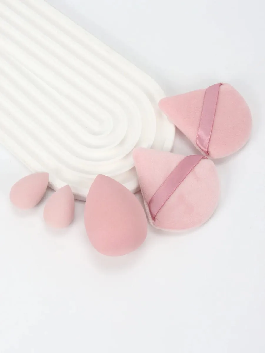 5Pcs Professional Makeup Sponge Set - Soft Gentle Multi-Purpose Tools for Perfect Foundation Powder and Blush Application — image 3