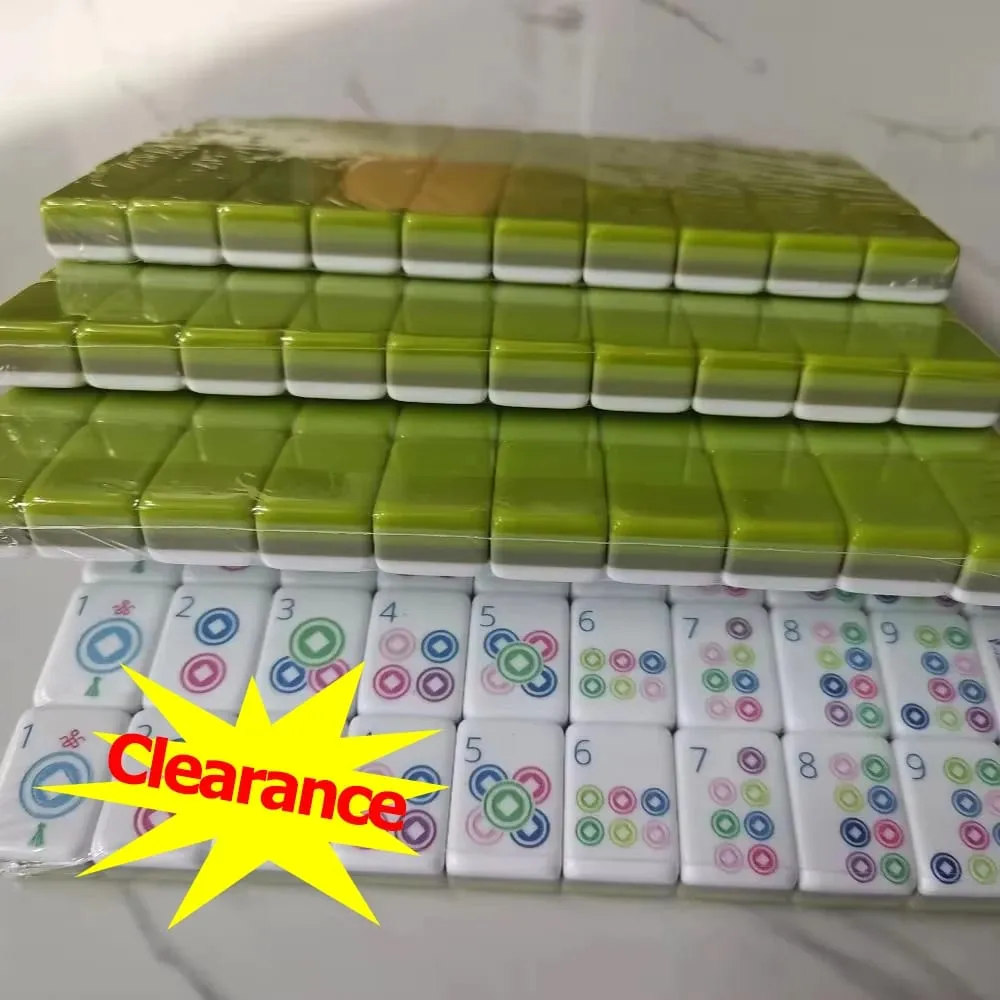 Set Mahjong americano personalizzabile 160 piastrelle Mah Jongg acrilico a 4 strati Regali a sorpresa Mahjong Giochi portatili per feste in famiglia — image 1