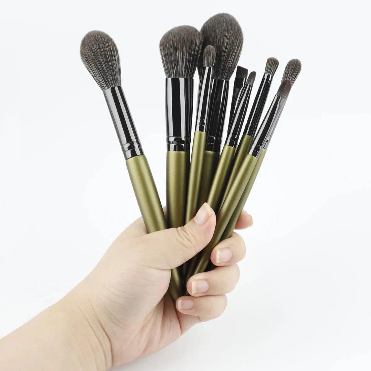 9 SZTUK Zestaw Pędzli Do Makijażu Cień Do Powiek Podkład Powder Contour Pędzel Do Makijażu Zestaw Kosmetyków Kosmetycznych Darmowa Wysyłka — image 5