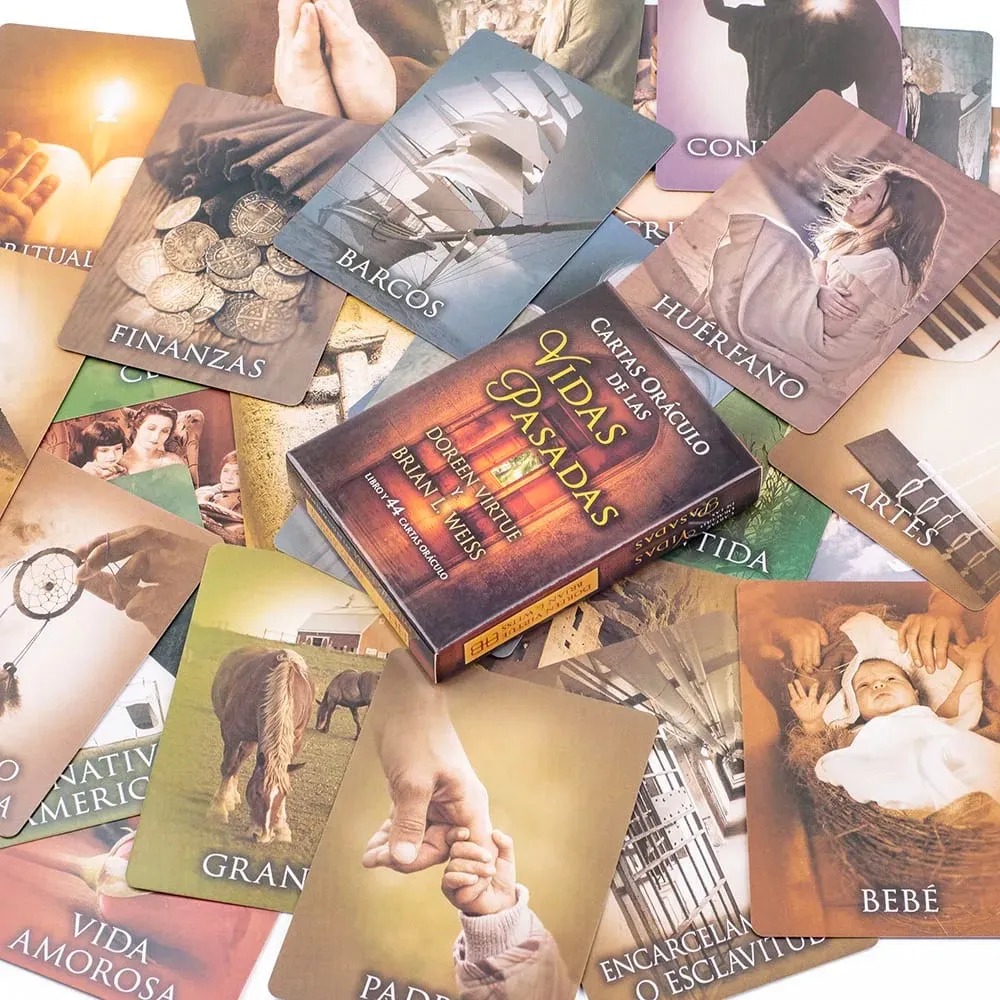 Kiếp trước Oracle Cards A 44 Tarot Phiên bản tiếng Tây Ban Nha Phiên bản bói toán Bộ bài bói toán Borad Chơi trò chơi 10.3*7.4cm — image 6