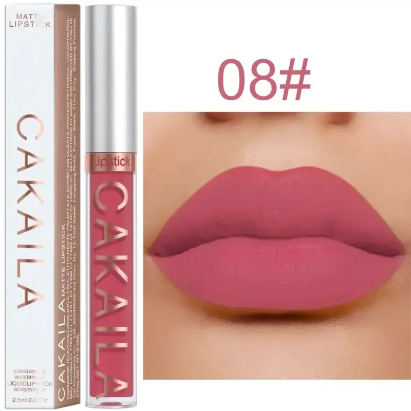 Lip Gloss Waterproof Matte Liquid Gincu Tahan Lama Baldu Lipgloss Tiub Tint Pigmen Bogel Kosmetik Makeup Bibir — image 15
