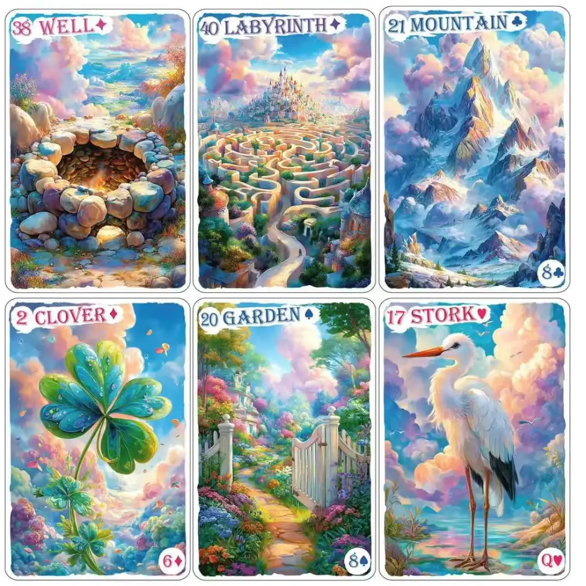 Fantasy Fairy Lenormand Tarot | 42-Card Expanded Lenormand Deck | Perfect for Beginners | Includes Digital Guidebook — image 2