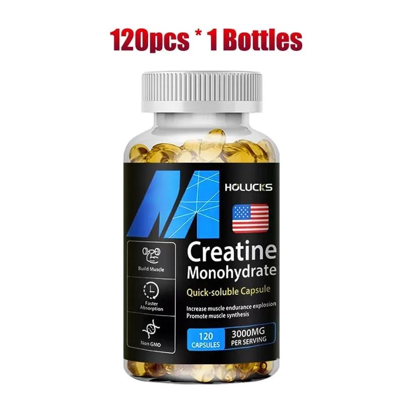 ซื้อ 1 แถม 1 ฟรี! Creatine Monohydrate 3000มก. อาหารเสริมสำหรับกล้ามเนื้อไร้ไขมันและประสิทธิภาพการลดไขมันและฟิตเนสโดยรวม วีแกน