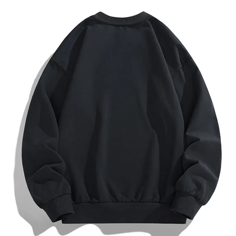 Moletom pullovers masculino camisola de grandes dimensões plus size 6xl 7xl 8xl homem em torno do pescoço manga longa impresso solto topos roupas tamanho grande