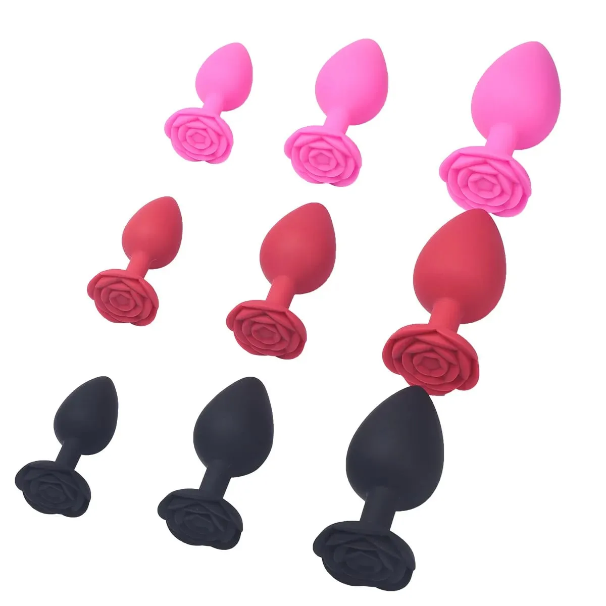 Hoa Hồng Hoa Silicone Hậu Môn Hạt Mông Bộ Cắm Nhỏ Vừa Lớn Hậu Môn Cắm Trang Sức Hậu Môn Huấn Luyện Dương Vật Giả Hậu Môn Đồ Chơi Tình Dục nam Nữ Đồng Tính — image 2