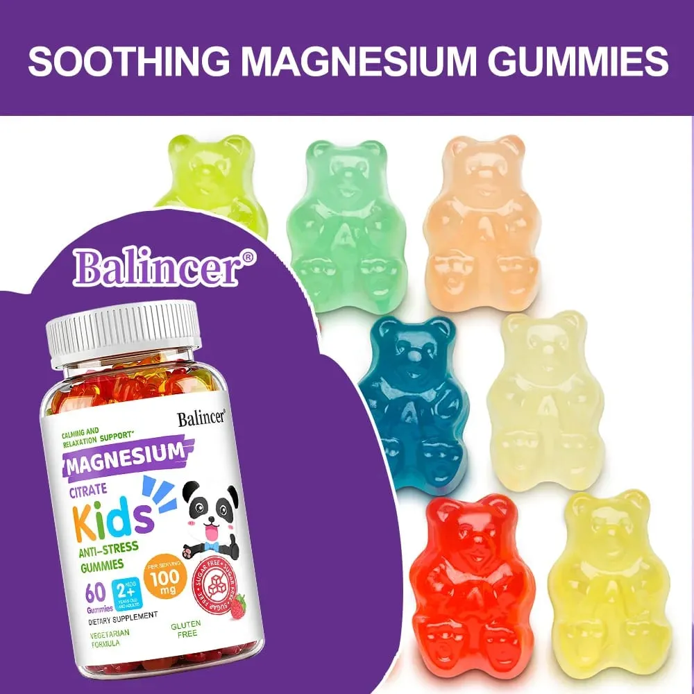 Magnesium Citrate Gummies - Promote Muscle Growth Healthy Sleep Support Heart Bone Muscle and Nervous System Health — image 1