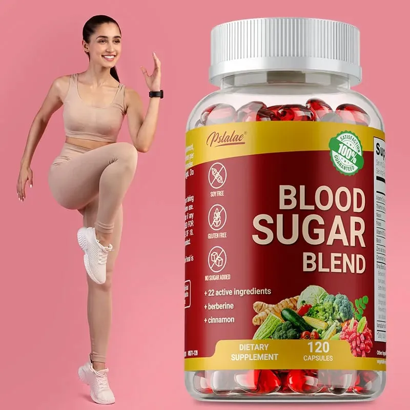 Blood Sugar Blend Capsules - การเผาผลาญน้ำตาลในเลือดที่สมดุลช่วยเพิ่มภาวะน้ำตาลในเลือดต่ำ เพิ่มพลังงาน ปรับปรุงความมีชีวิตชีวา — image 1