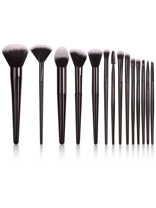 ชุดแปรงแต่งหน้าสีดำ Professional Super soft แปรงรายละเอียด Blush Brush Foundation คอนซีลเลอร์อายแชโดว์แปรงผู้หญิงเครื่องมือความงาม — image 8