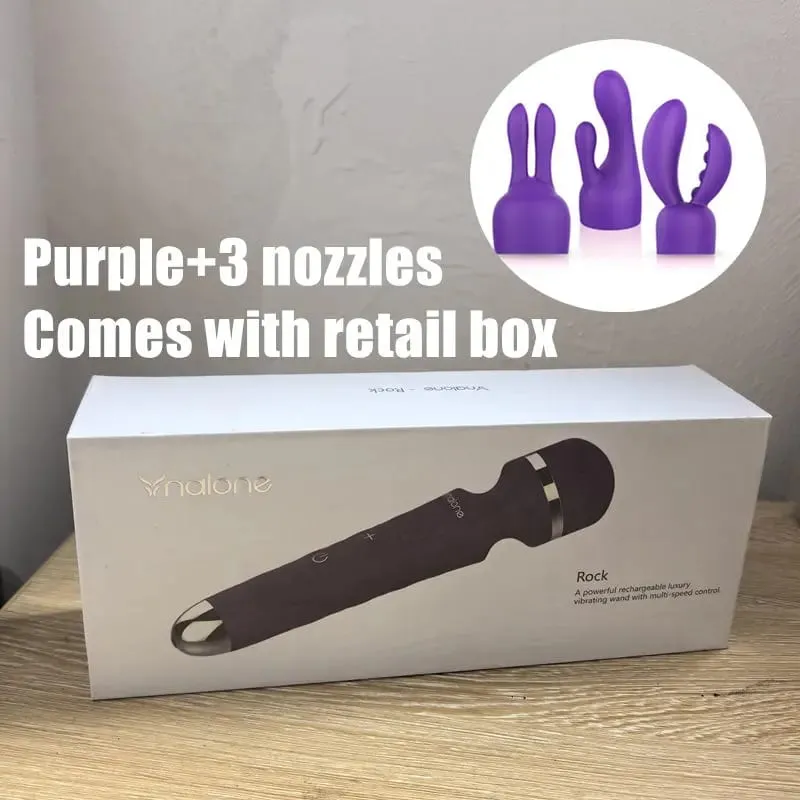 Nalone Krachtige Vibrator Optioneel 3 Nozzles USB Opladen Toverstaf AV Vibrator Stimulator Trillingen Dildo Volwassen 18+ Vrouwen Seksspeeltje