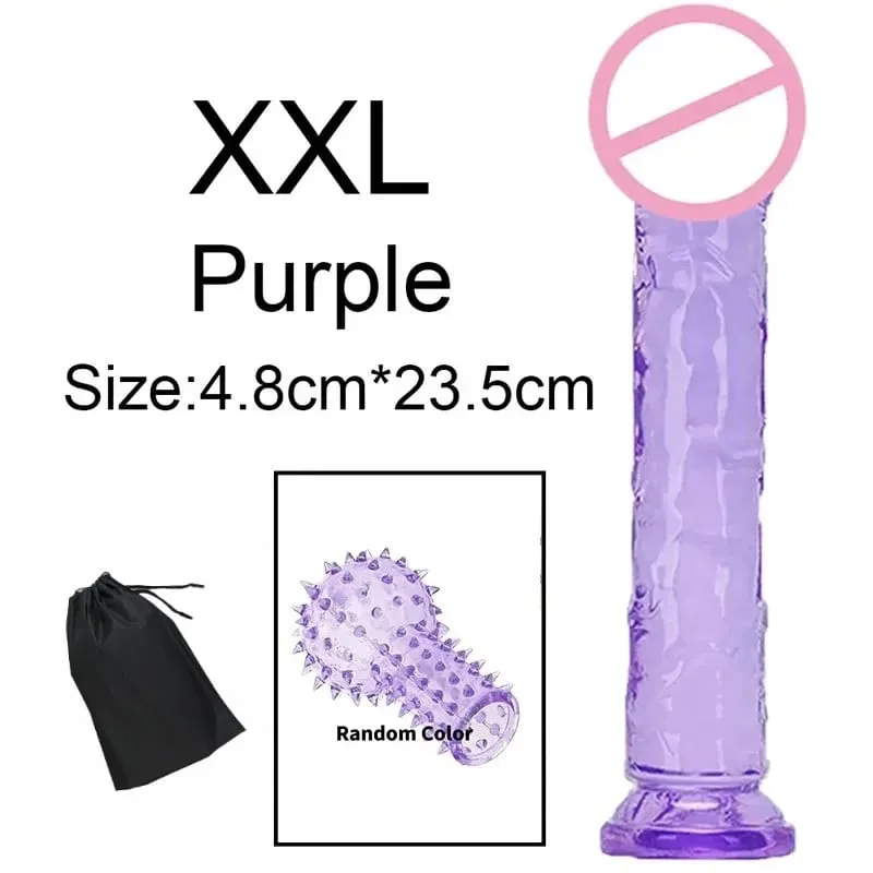 Súper barato, 6 tamaños, consolador de gelatina suave realista, tapón Anal, tapones anales, juguete sexual para adultos para mujeres y hombres, masturbador vaginal y Anal — image 21
