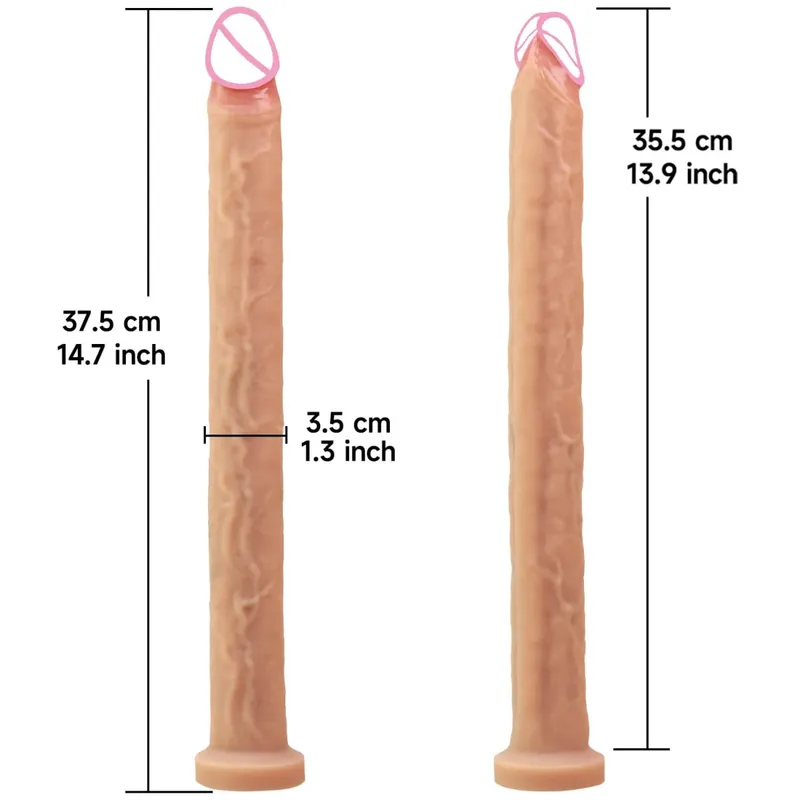 레즈비언 커플과 게이 남성을위한 더블 헤드 현실적인 실리콘 딜도 라구 딜도 긴 아날 플러그 질 자극기 액체 실리콘 섹스 토이 — image 10