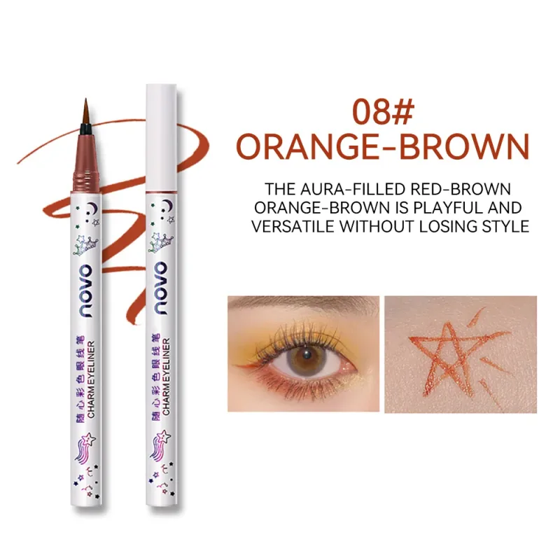 Eyeliner coloré multicolore Eyeliner stylo mince contours en douceur maquillage créatif pour les yeux maquillage des yeux — image 11