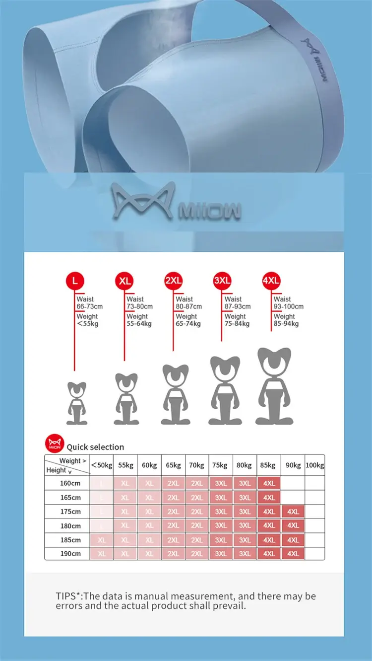 MiiOW 3pcs 120D Ice Silk Men Underwear Thin Sexy Boxer Shorts 3A Graphene Antibacterial Men's Panties Seamless Male Underpants — image 8